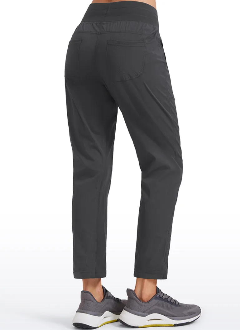 Striped Cinched Leg Pocket Pant 27''