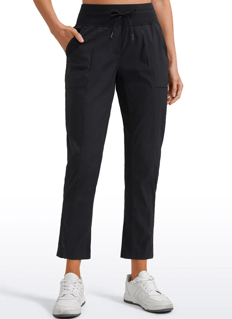 Striped Cinched Leg Pocket Pant 27''