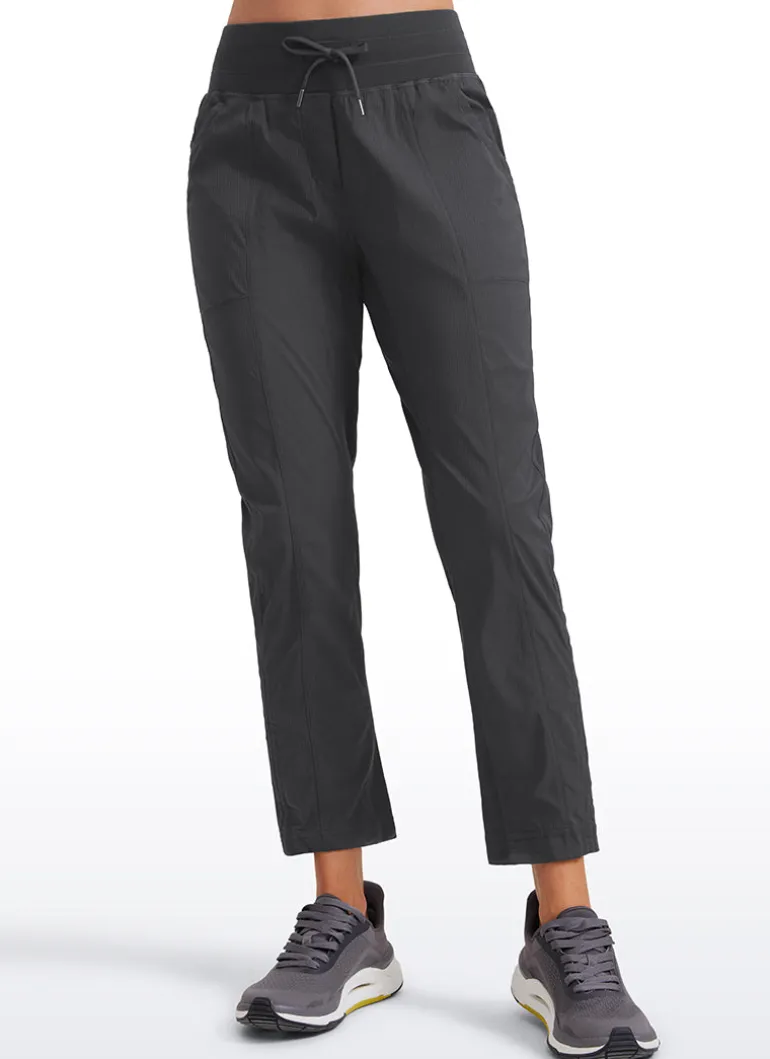 Striped Cinched Leg Pocket Pant 27''