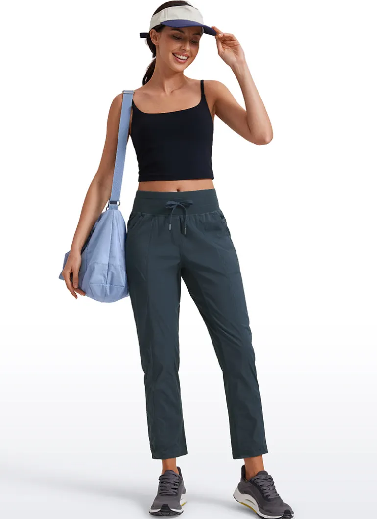 Striped Cinched Leg Pocket Pant 27''