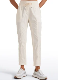 Striped Cinched Leg Pocket Pant 27''