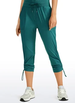Striped Pants with Pockets 25''- Cinched Leg