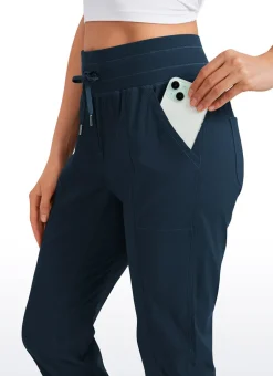 Striped Pants with Pockets 25''- Cinched Leg