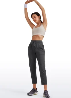 Striped Pants with Pockets 25''- Cinched Leg