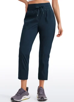 Striped Pants with Pockets 25''- Cinched Leg