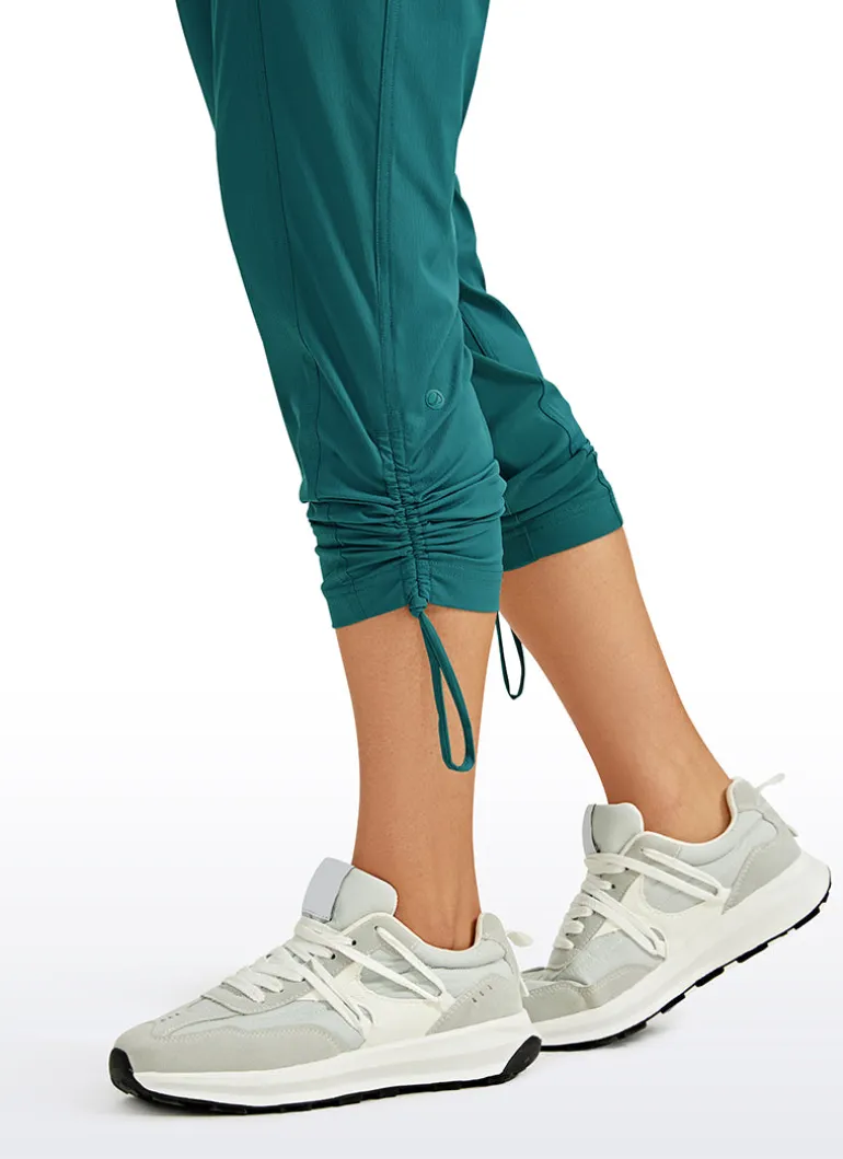 Striped Pants with Pockets 25''- Cinched Leg