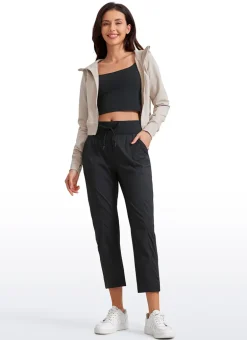 Striped Pants with Pockets 25''- Cinched Leg
