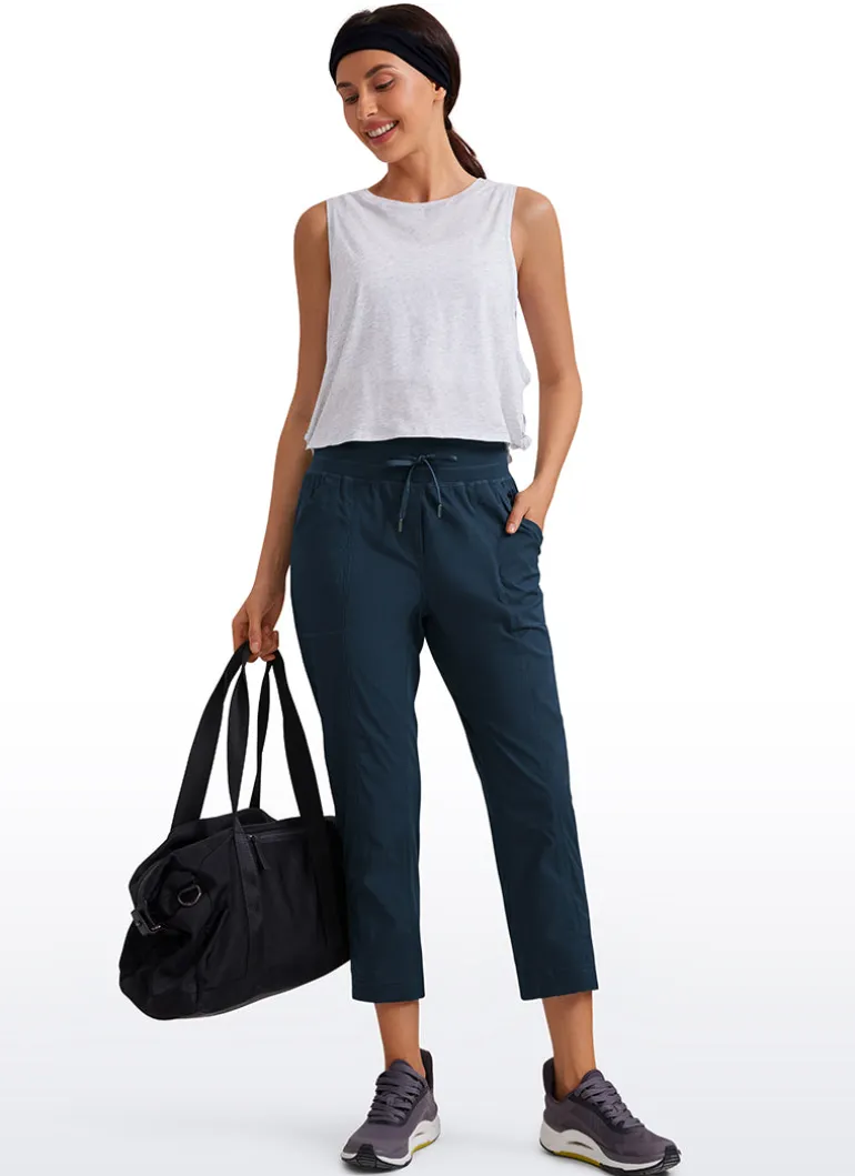 Striped Pants with Pockets 25''- Cinched Leg