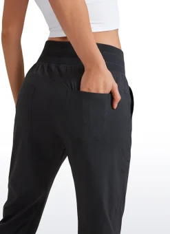 Striped Pants with Pockets 25''- Cinched Leg