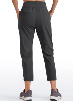 Striped Pants with Pockets 25''- Cinched Leg