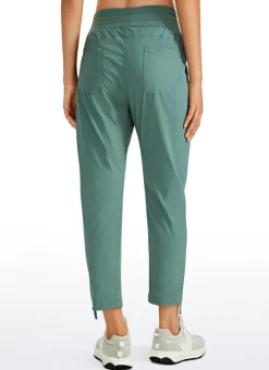 Striped Pants with Pockets 25''- Cinched Leg