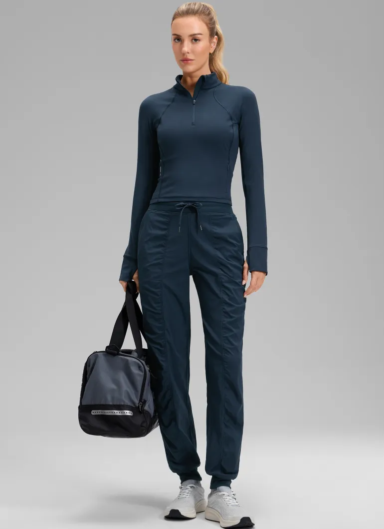 Striped Ruched Pocket Jogger 30''