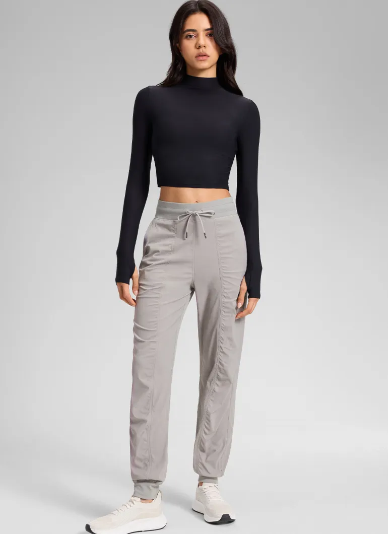 Striped Ruched Pocket Jogger 30''