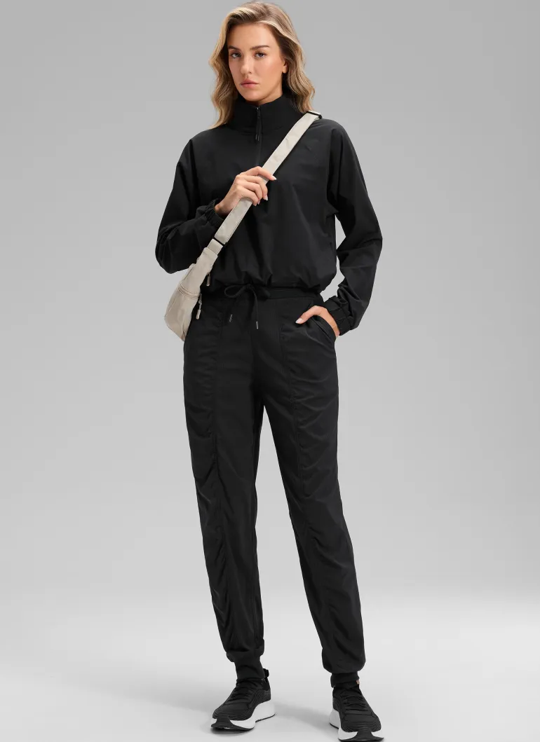 Striped Ruched Pocket Jogger 30''