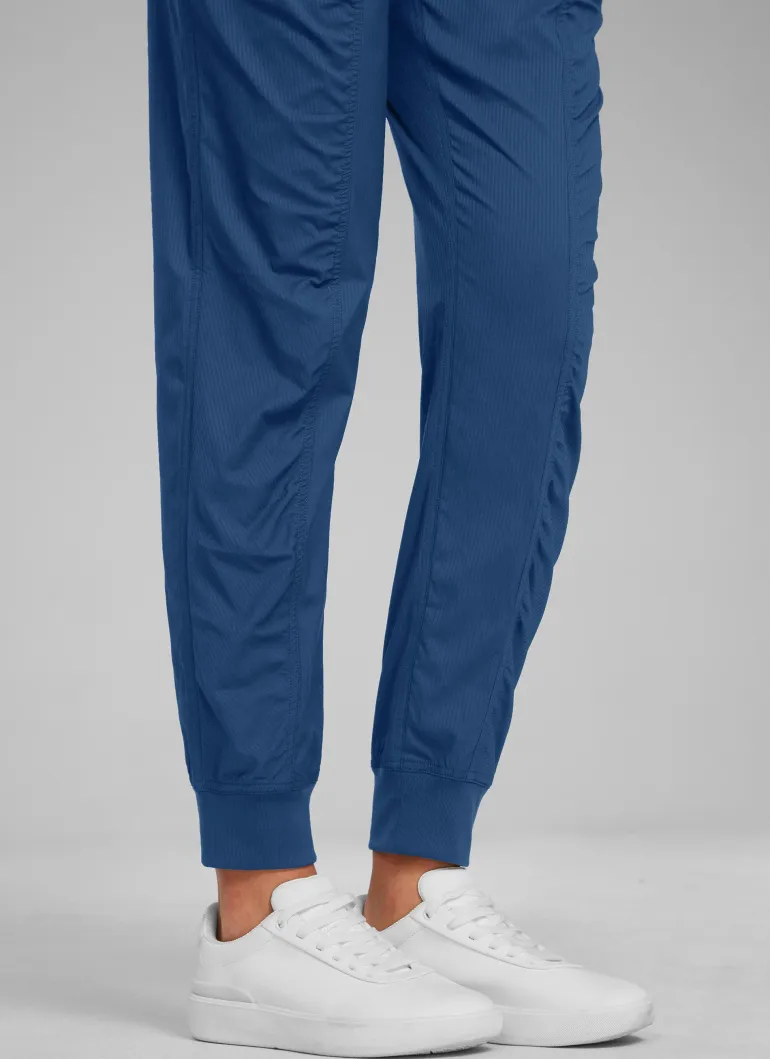 Striped Ruched Pocket Jogger 28''