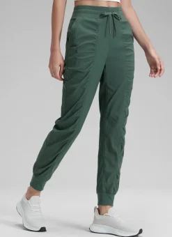Striped Ruched Pocket Jogger 28''
