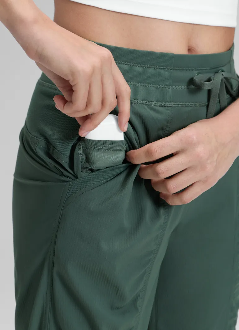 Striped Ruched Pocket Jogger 28''
