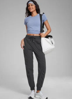 Striped Ruched Pocket Jogger 28''