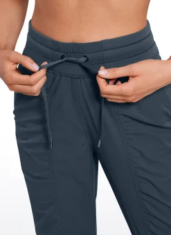 Striped Ruched Pocket Jogger 28''