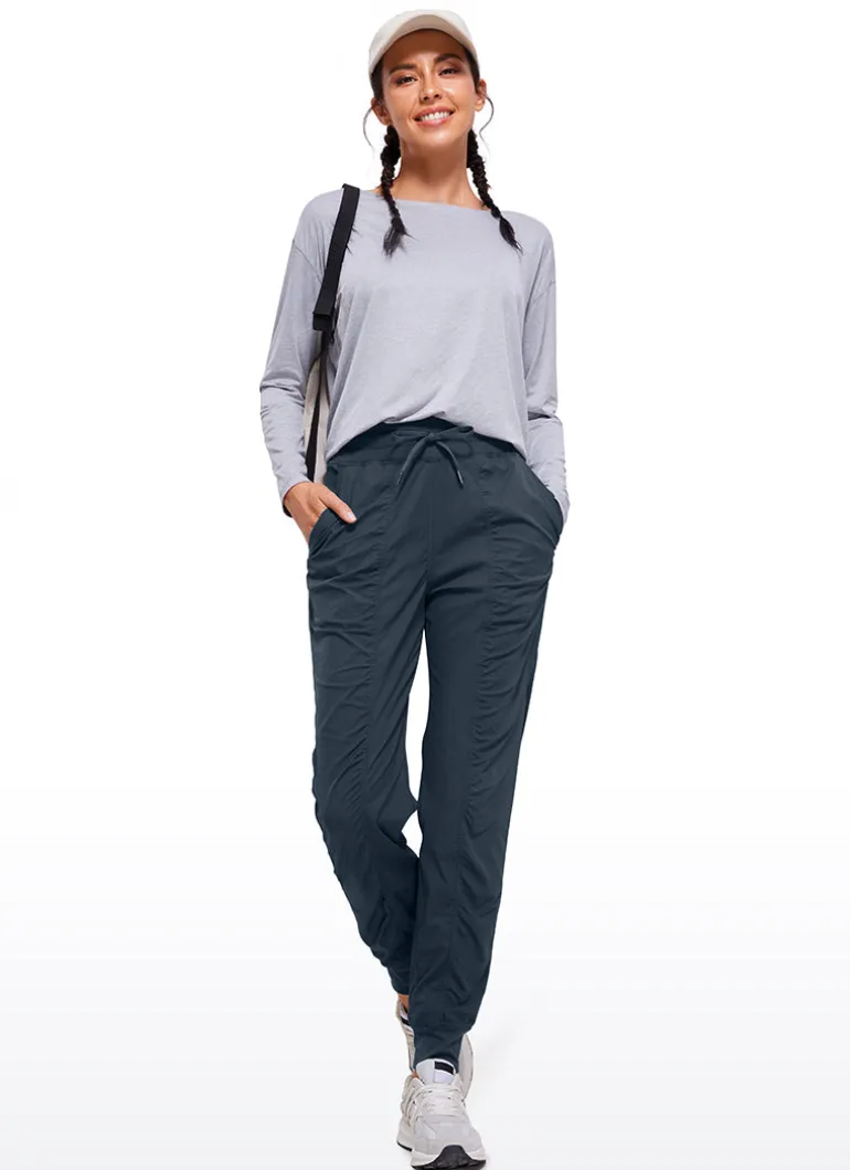 Striped Ruched Pocket Jogger 28''