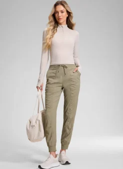 Striped Ruched Pocket Jogger 28''