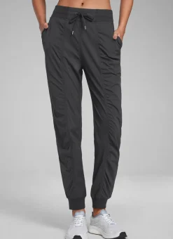Striped Ruched Pocket Jogger 28''