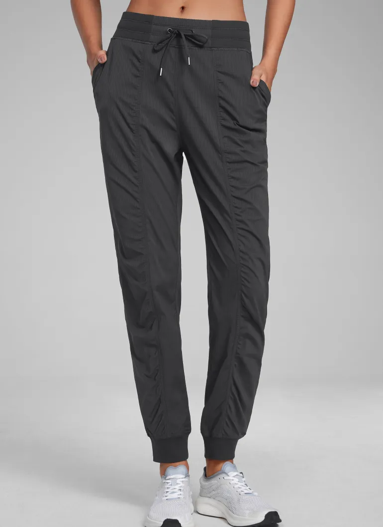 Striped Ruched Pocket Jogger 28''