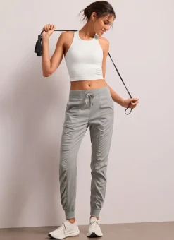 Striped Ruched Pocket Jogger 28''