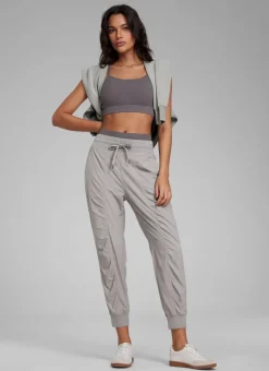 Striped Ruched Pocket Jogger 26''