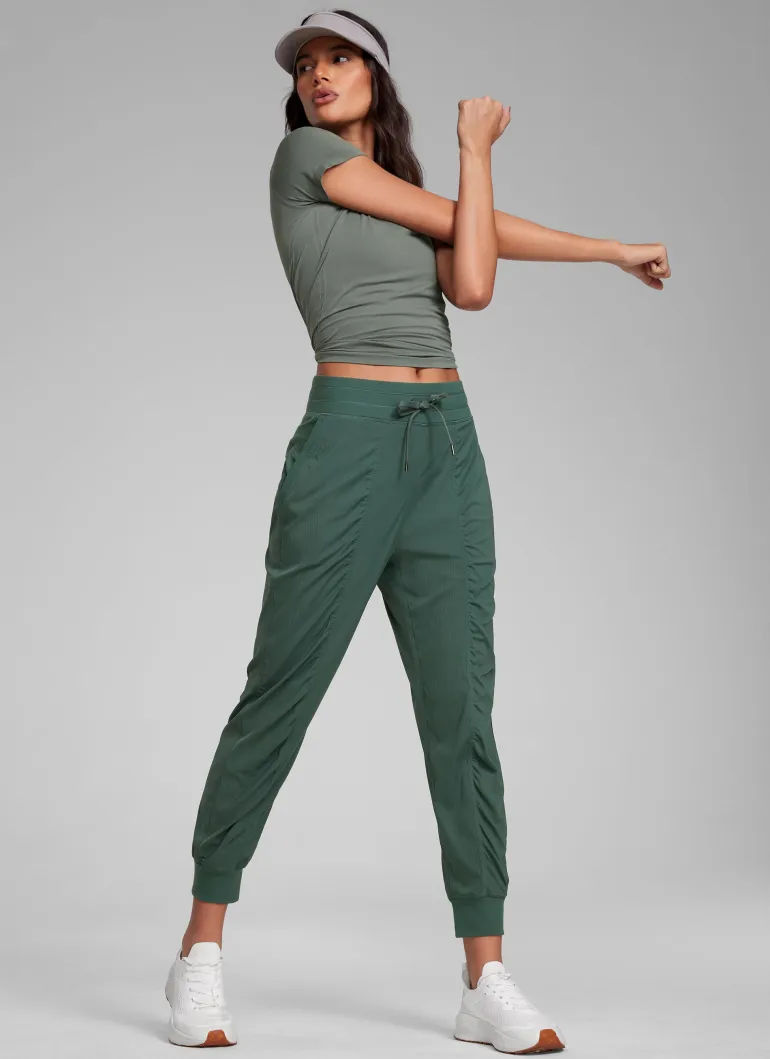 Striped Ruched Pocket Jogger 26''