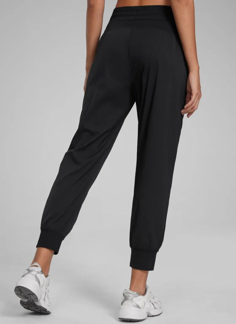 Striped Ruched Pocket Jogger 26''