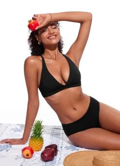 Sunshine Criss Cross Back V Neck Bikini Top