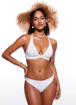 Sunshine Criss Cross Back V Neck Bikini Top
