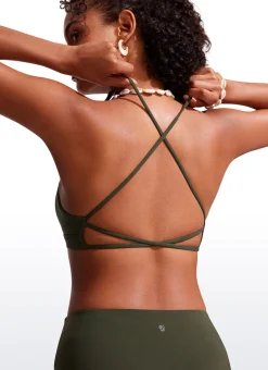 Sunshine Criss Cross Back V Neck Bikini Top