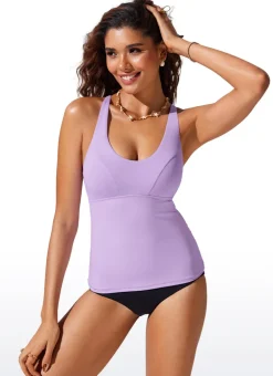 Sunshine Cross Back Tankini Top