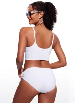 Sunshine Deep V Neck Strappy Bikini Top