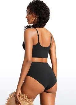 Sunshine Deep V Neck Strappy Bikini Top