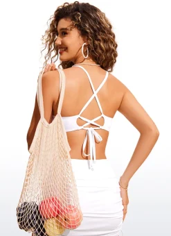Sunshine Lace Up Strappy Bikini Top