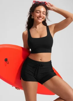 Supportive Modest Wide Straps Bikini Top