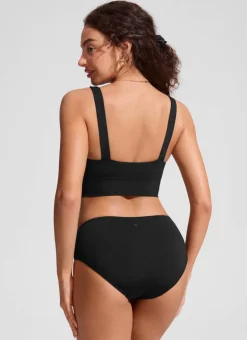 Supportive Modest Wide Straps Bikini Top