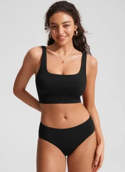 Supportive Modest Wide Straps Bikini Top