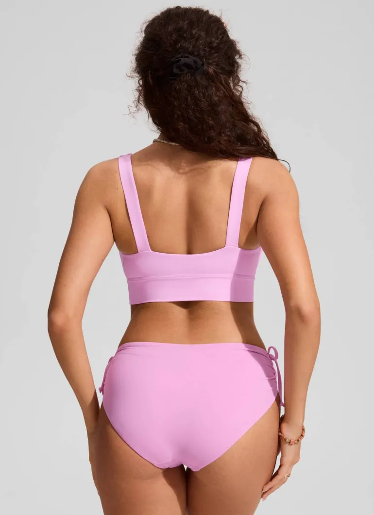 Supportive Modest Wide Straps Bikini Top