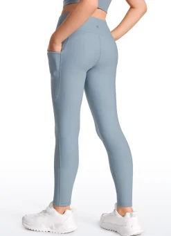 Thermal Fleece Lined Soft Girls Water-Resistant Pocketed Leggings