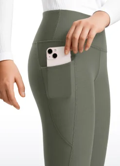 Thermal Fleece Lined Soft Girls Water-Resistant Pocketed Leggings