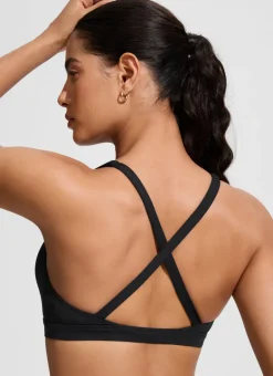 Twist Front Cut Out Cross Back Bikini Top