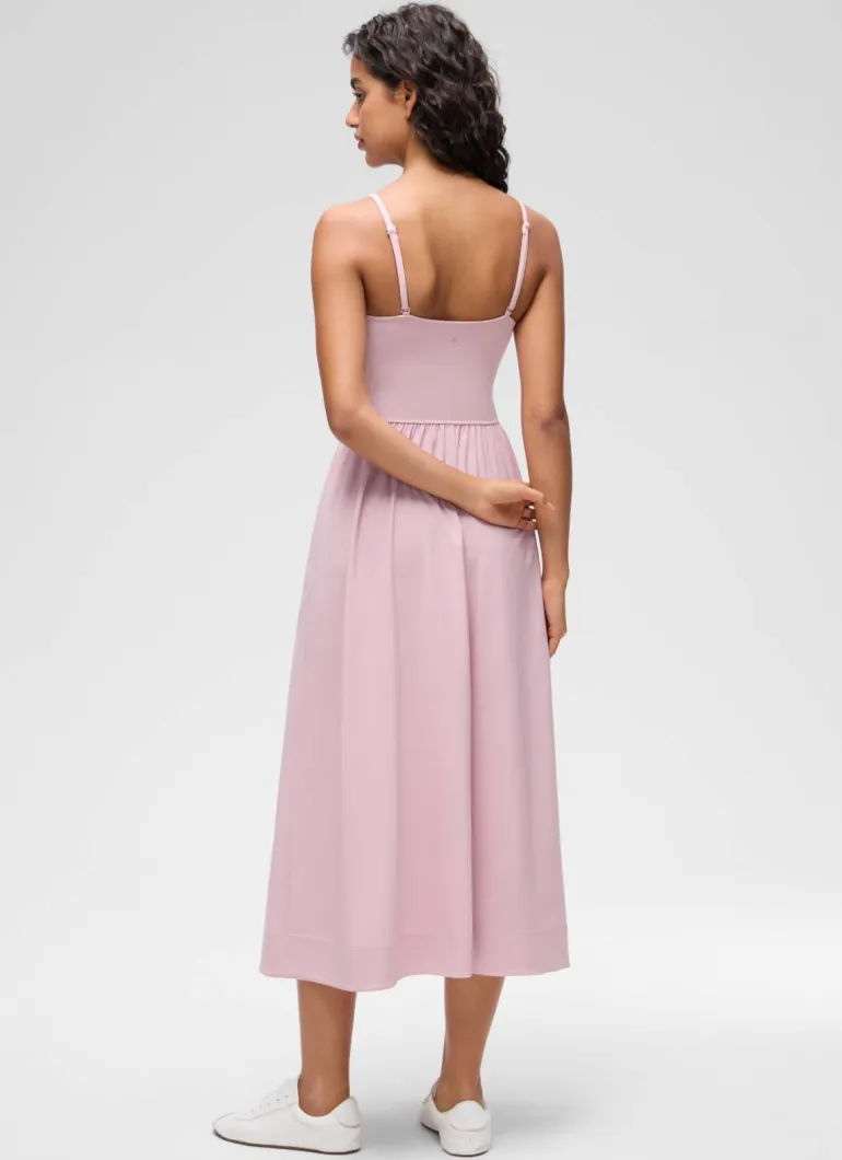 V Neck Flowy Tank Maxi Dress