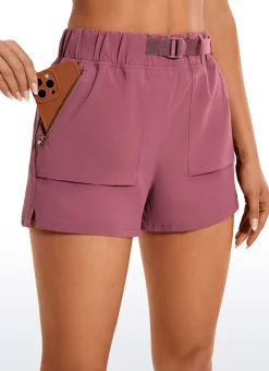 Waterproof Hiking Belt Shorts 3''