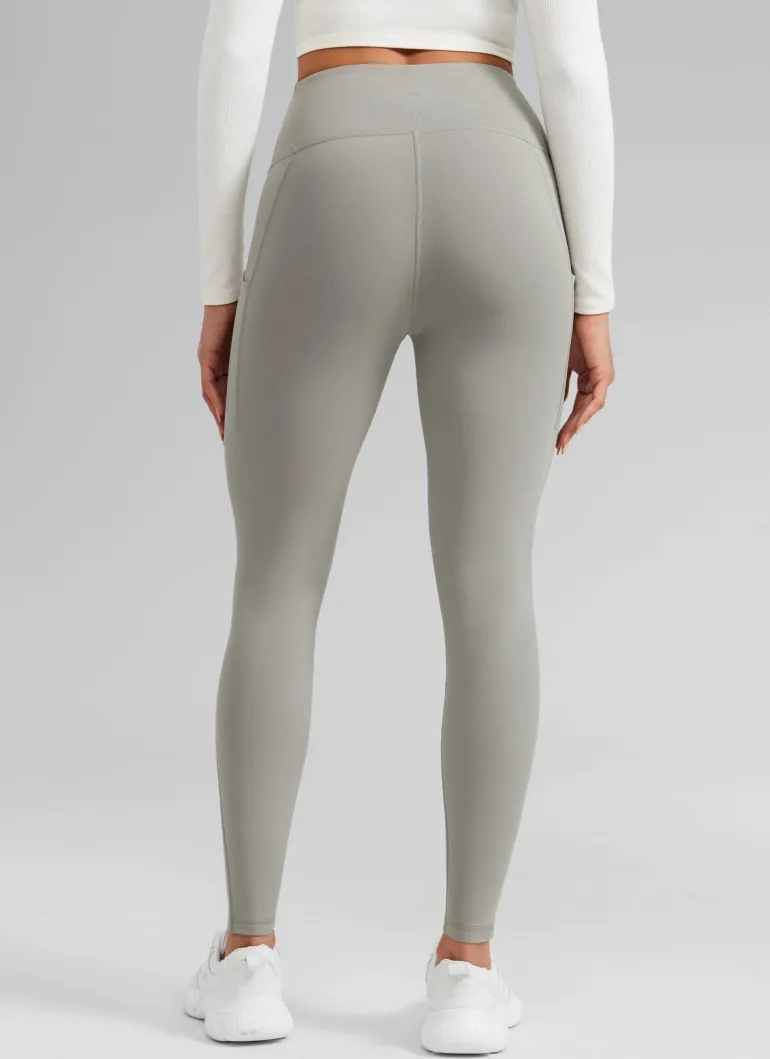 Water Resistant Fleece Lined Pocket Legging 28"