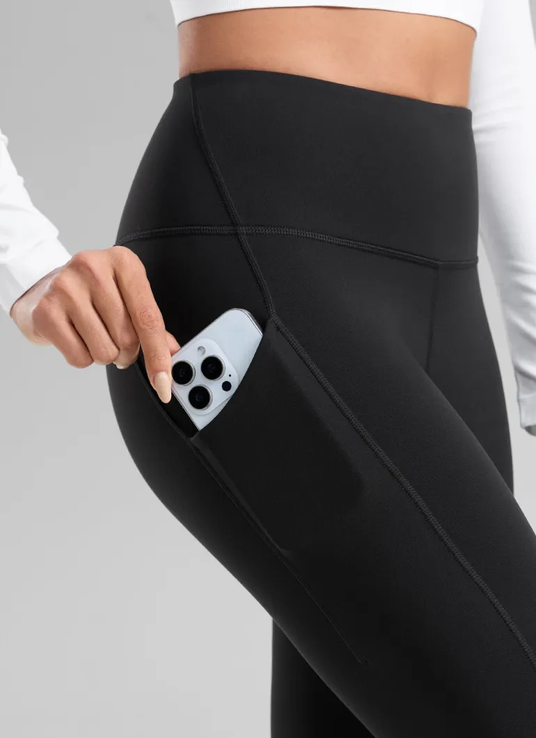 Water Resistant Fleece Lined Pocket Legging 28"