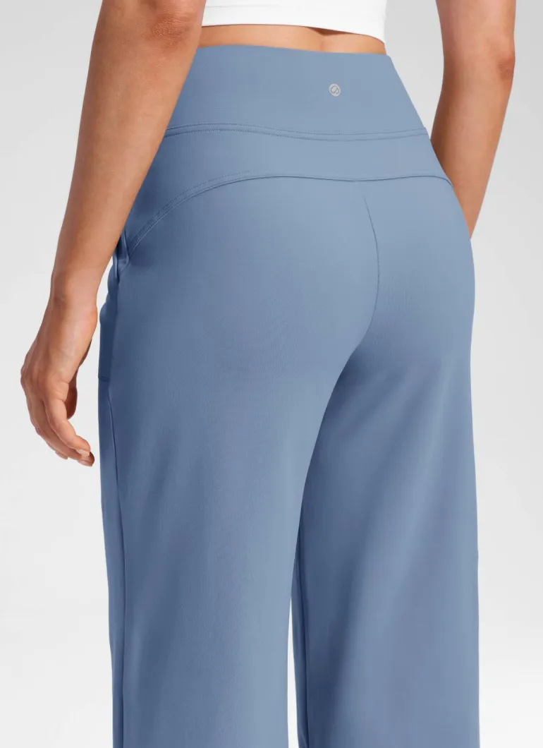 Wide Leg Faux Fly Pocket Pant 30"
